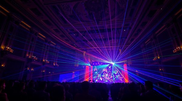 Éblouissez vos événements avec un spectacle laser sur mesure
